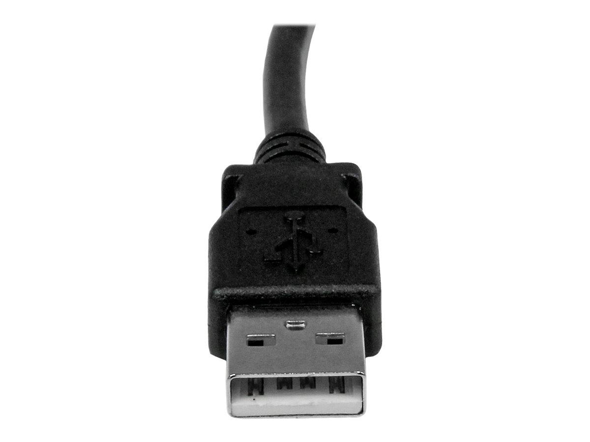 StarTech.com 2m USB 2.0 A auf B Kabel rechts gewinkelt - St/St - USB Druckerkabel - USB-Kabel - USB Typ B (M)zu USB (M) - USB 2.0 - 2 m - 90° Stecker - Schwarz