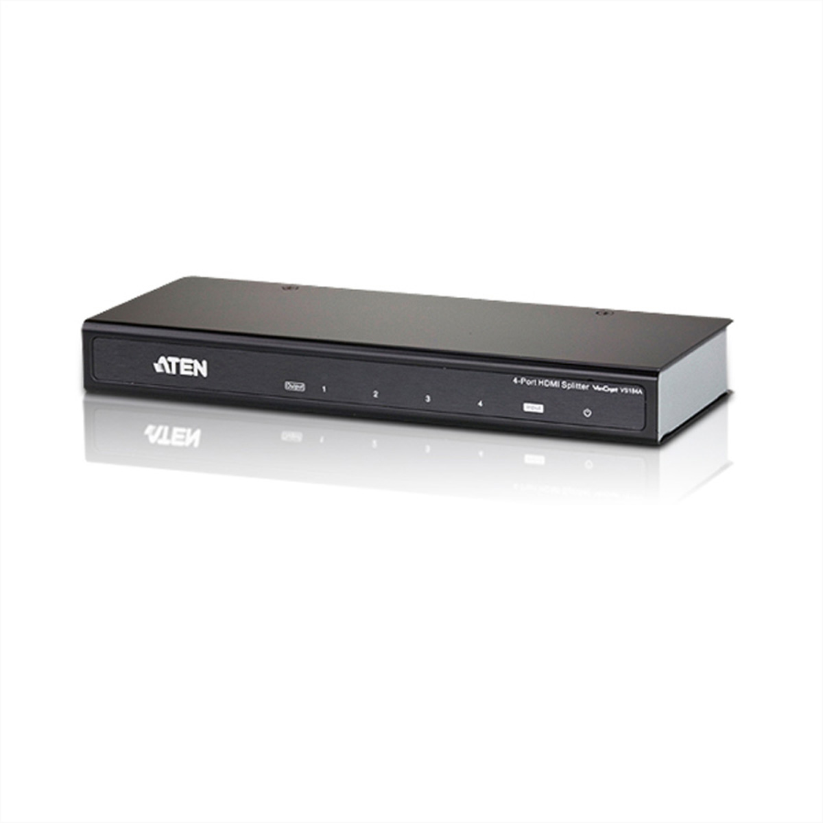 ATEN 4-Port-4K-HDMI-Splitter, HDMI, 4x HDMI, 4096 x 2160 Pixel, Schwarz, 4K Ultra HD, 15 m10.2 Gb/s - 340 MHz - 4x HDMI - HDCP - 200x80x25 mm
