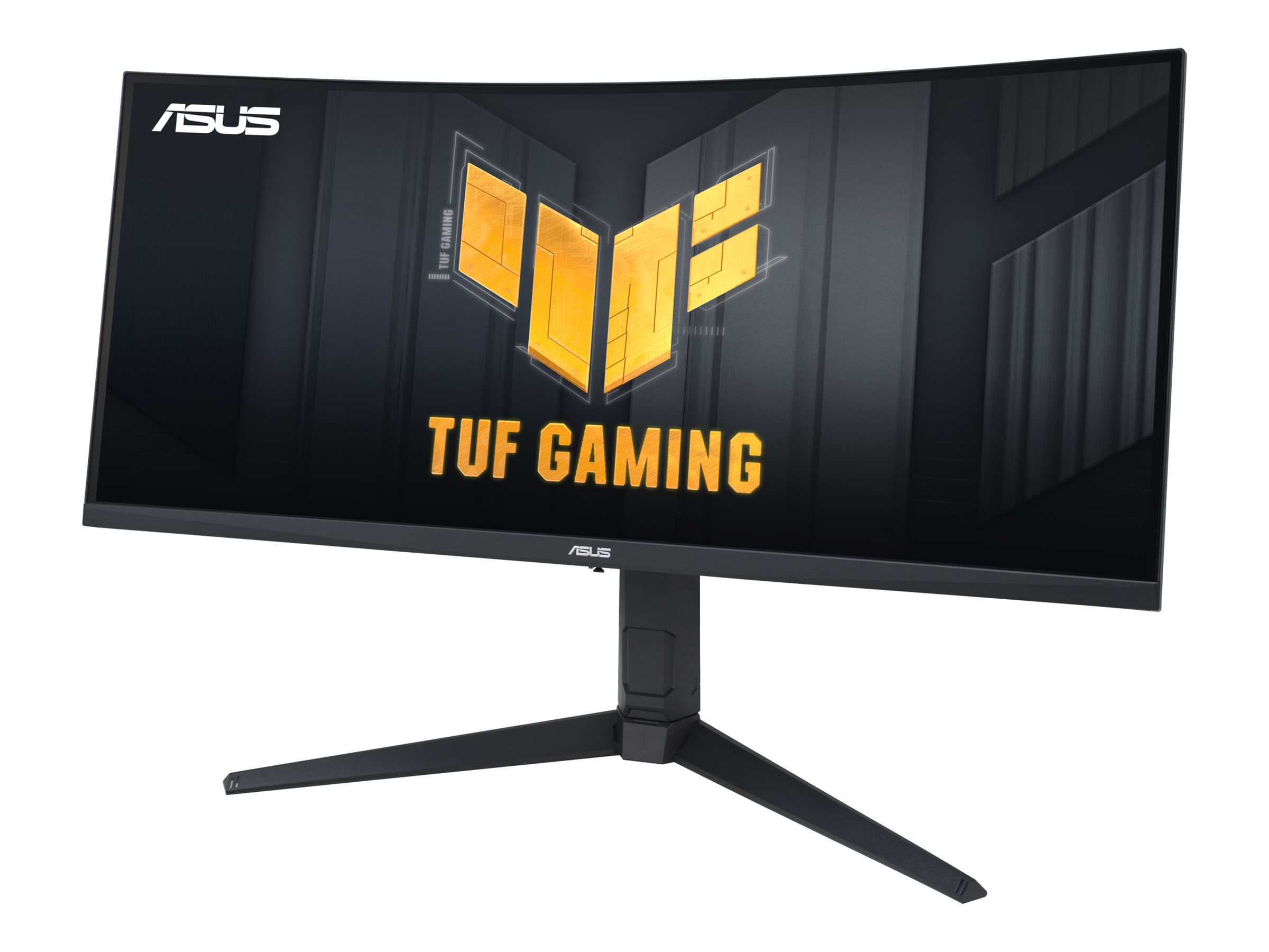 ASUS TUF Gaming VG34VQEL1A - LED-Monitor - Gaming - gebogen - 86.36 cm (34")3440 x 1440 UWQHD @ 100 Hz - VA - 300 cd/m² - 3000:1 - HDR10 - 1 ms - 2xHDMI - DisplayPort - Lautsprecher - Schwarz