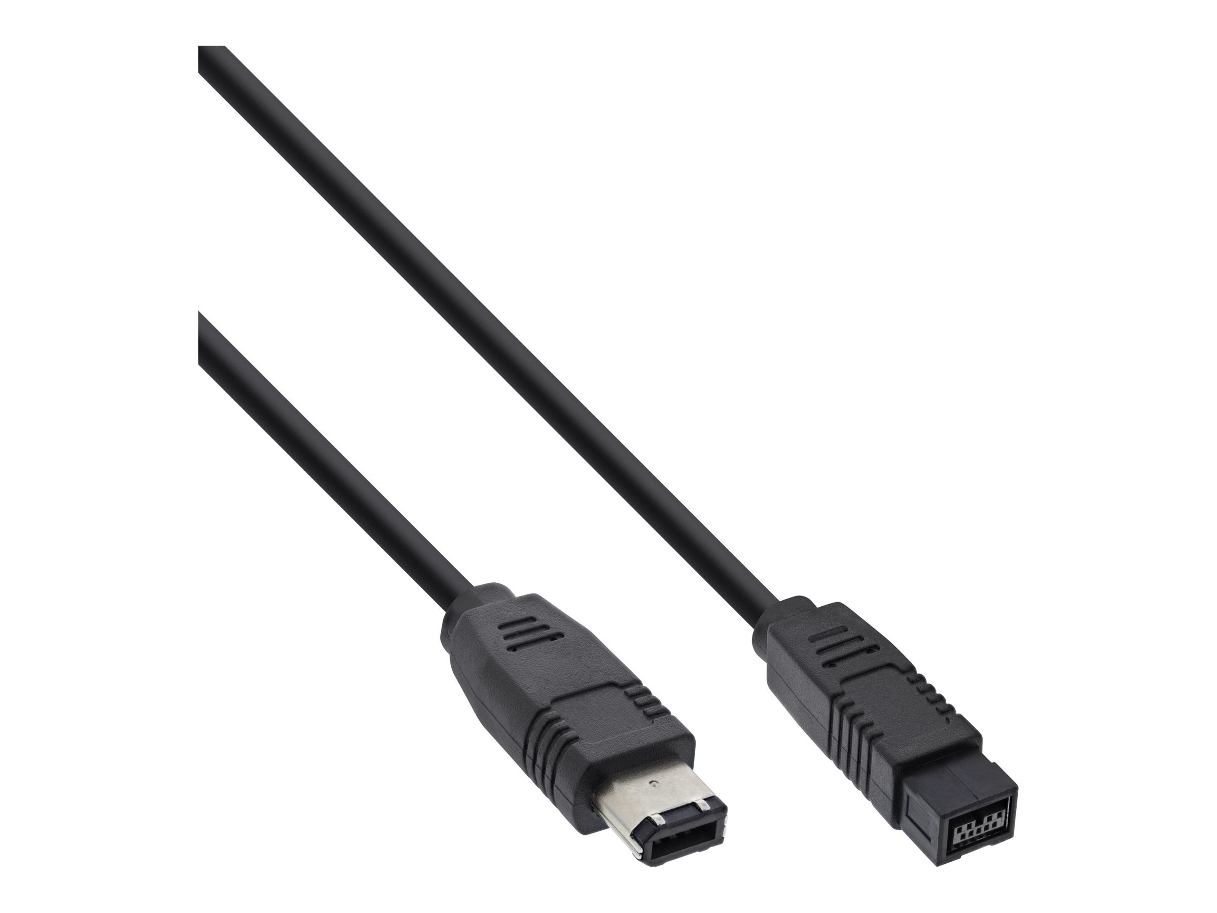 InLine FireWire Kabel - IEEE1394 6pol Stecker zu 9pol Stecker - schwarz - 3mzu FireWire 800 (M) - 3 m