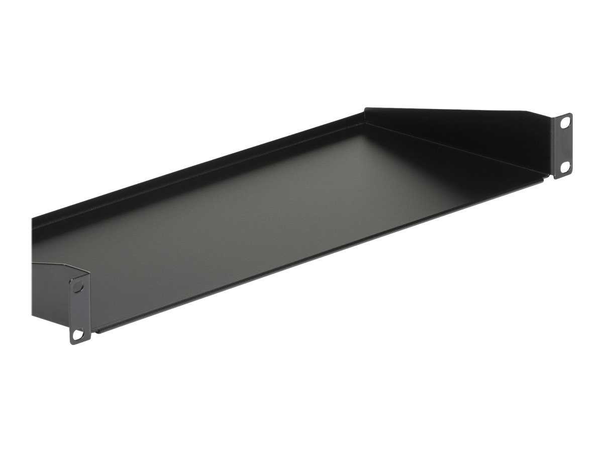 StarTech.com 1U Server Rack Cabinet Shelf, 7in Deep Fixed Cantilever Tray, Rackmount Shelf for 19" AV/Data/Network Equipment Enclosure with Cage Nuts & Screws, 33lbs Weight Capacity - 1U Rack Shelf 7"