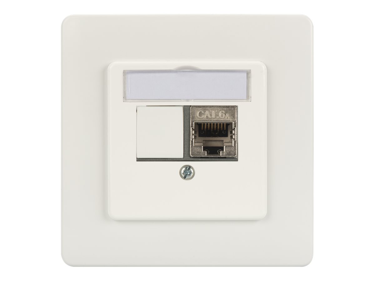 DIGITUS Frontplatte und Einbaurahmen für Multimedia / Keystone Module2 Ports