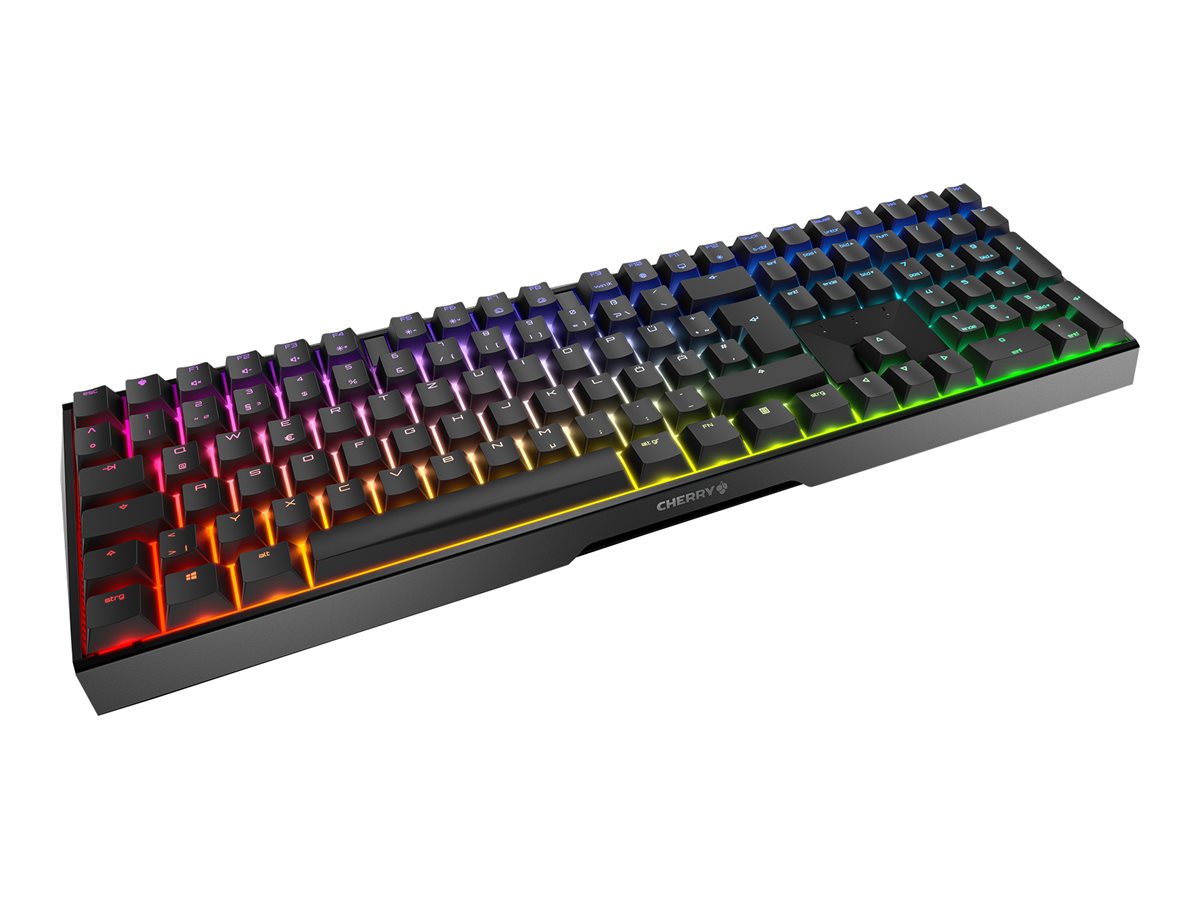 Cherry MX-Board 3.0S - Tastatur - HintergrundbeleuchtungUSB - Deutsch - Tastenschalter: CHERRY MX Silent Red - Schwarz