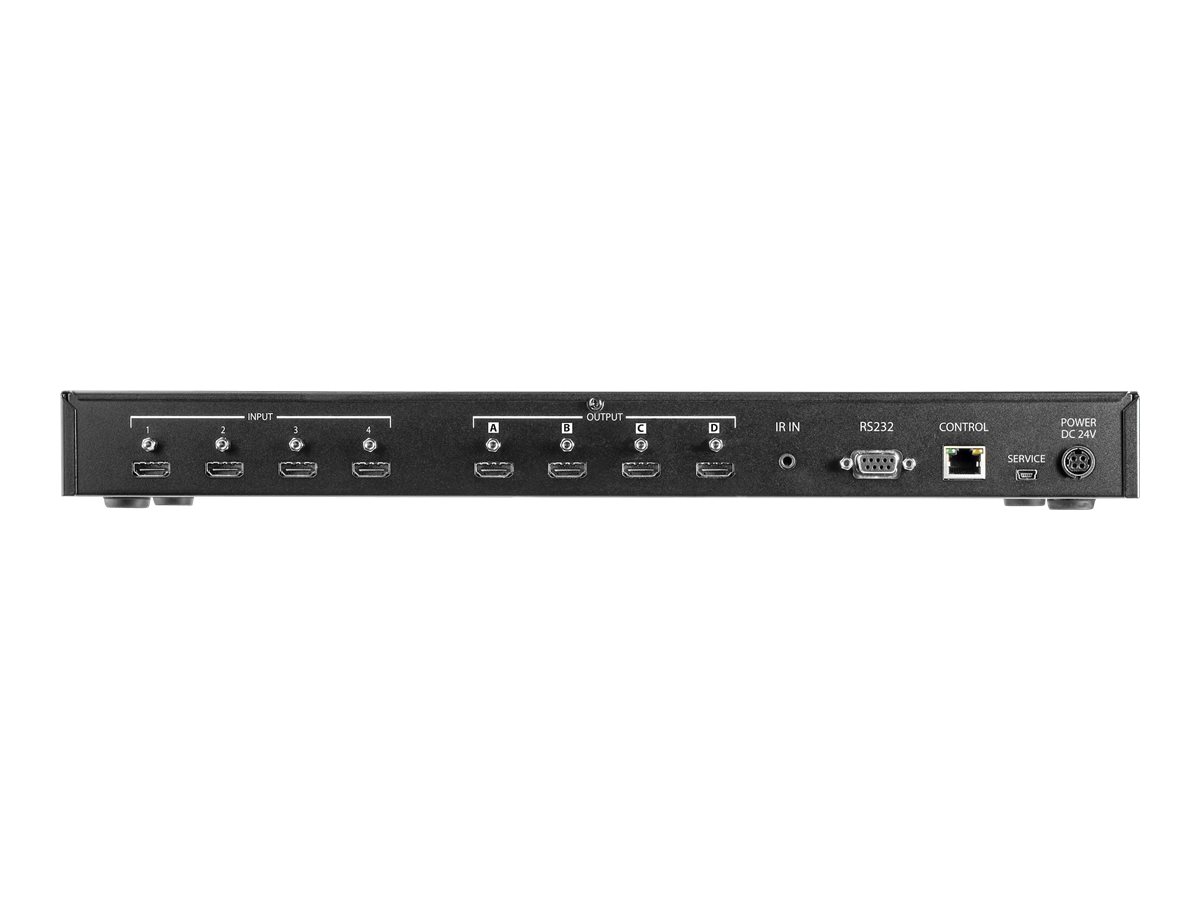 StarTech.com 4x4 HDMI Matrix Switch mit Audio- und Ethernet-Steuerung - 4K 60Hz - HDMI-Switch - Rack-montierbar (VS424HD4K60)Video/Audio-Schalter - Desktop