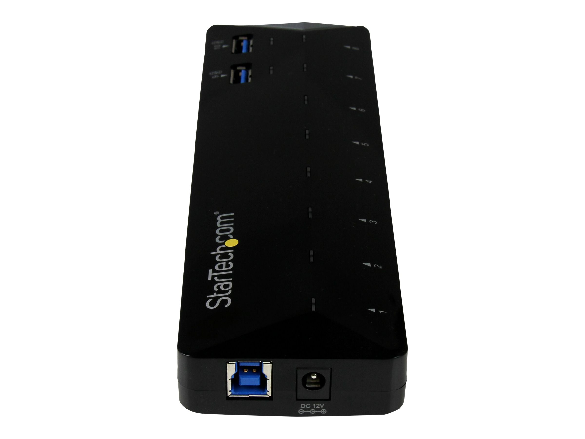 StarTech.com Startech 10 Port USB 3.0 Hub mit Lade- und SyncPort - 2 x 1,5A Ports - Desktop Hub und Schnelllade Station - USB-Umschalter für die gemeinsame Nutzung von Peripheriegeräten - 10 x SuperSp
