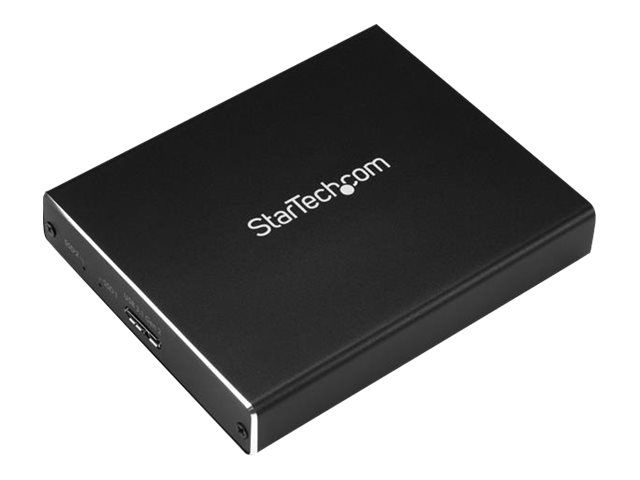 StarTech.com StarTech SSD Festplattengehäuse für zwei M.2 Festplatten - USB 3.1 Type C - USB C Kabel - USB 3.1 Case zu 2x M2 Adapter - Flash-Speicher-Array - 2 Schächte - USB 3.1 (extern)für P/N: TBLT