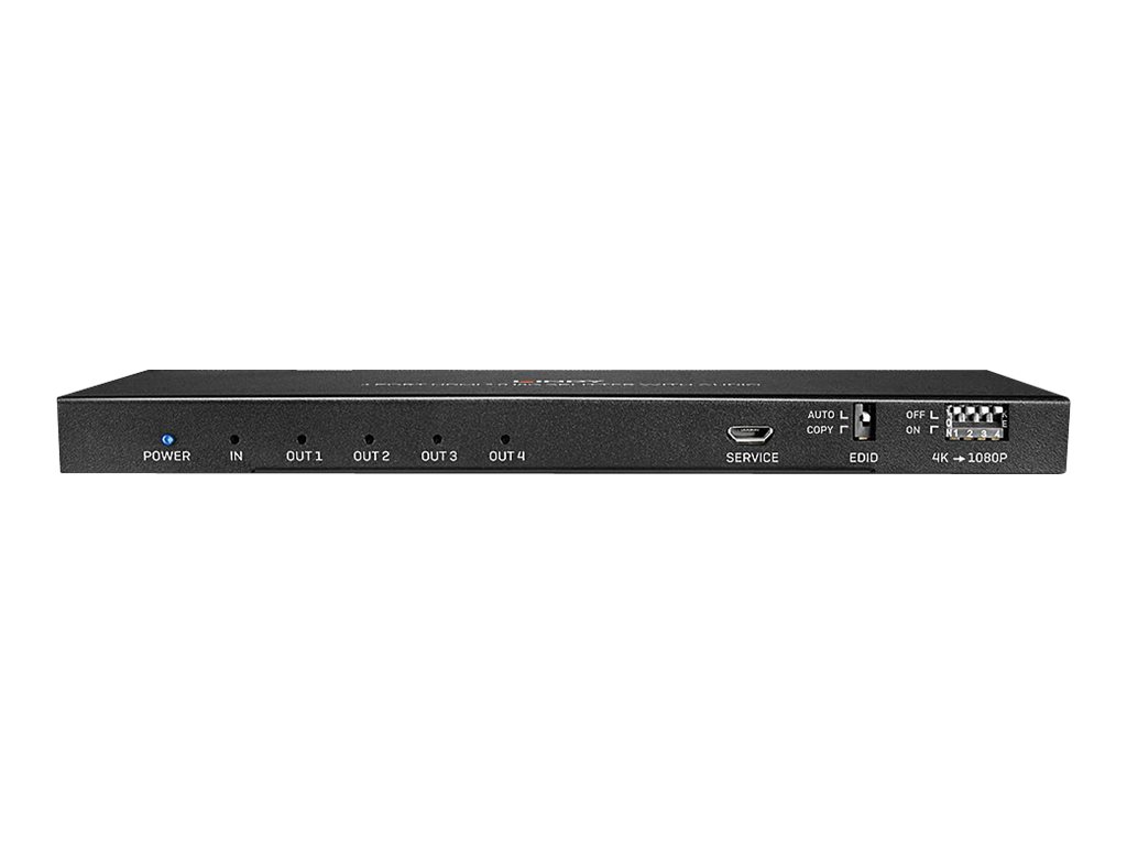 Lindy 4 Port HDMI 2.0 18G Splitter with AudioVideo-/Audio-Splitter - 4 x HDMI - Desktop