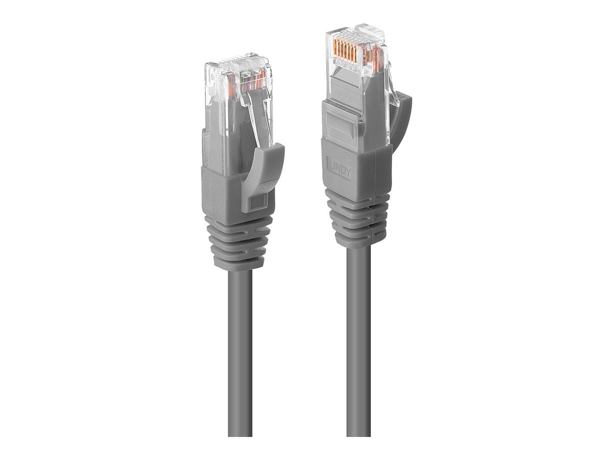 Lindy Premium - Patch-Kabel - RJ-45 (M) zu RJ-45 (M)7.5 m - UTP - CAT 6e - halogenfrei - Grau