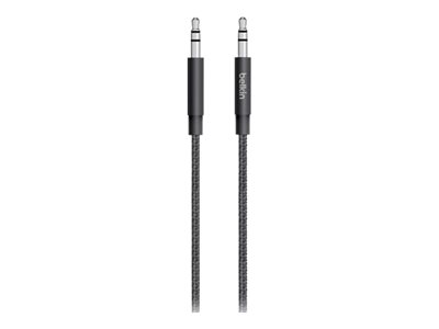 Belkin MIXIT Aux Cable - Audiokabel - mini-phonestereo 3.5 mm männlich zu mini-phone stereo 3.5 mm männlich - 1.22 m - Schwarz