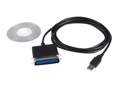 StarTech.com 1,9m USB auf Parallel Kabel - Centronics Druckerkabel/ Adpter - St/St, Schwarz, Centronics, USB A, 1,9 m, Stecker/Stecker, USB A, Centronics 36StarTech 1,9m USB auf Parallel Kabel - Centr
