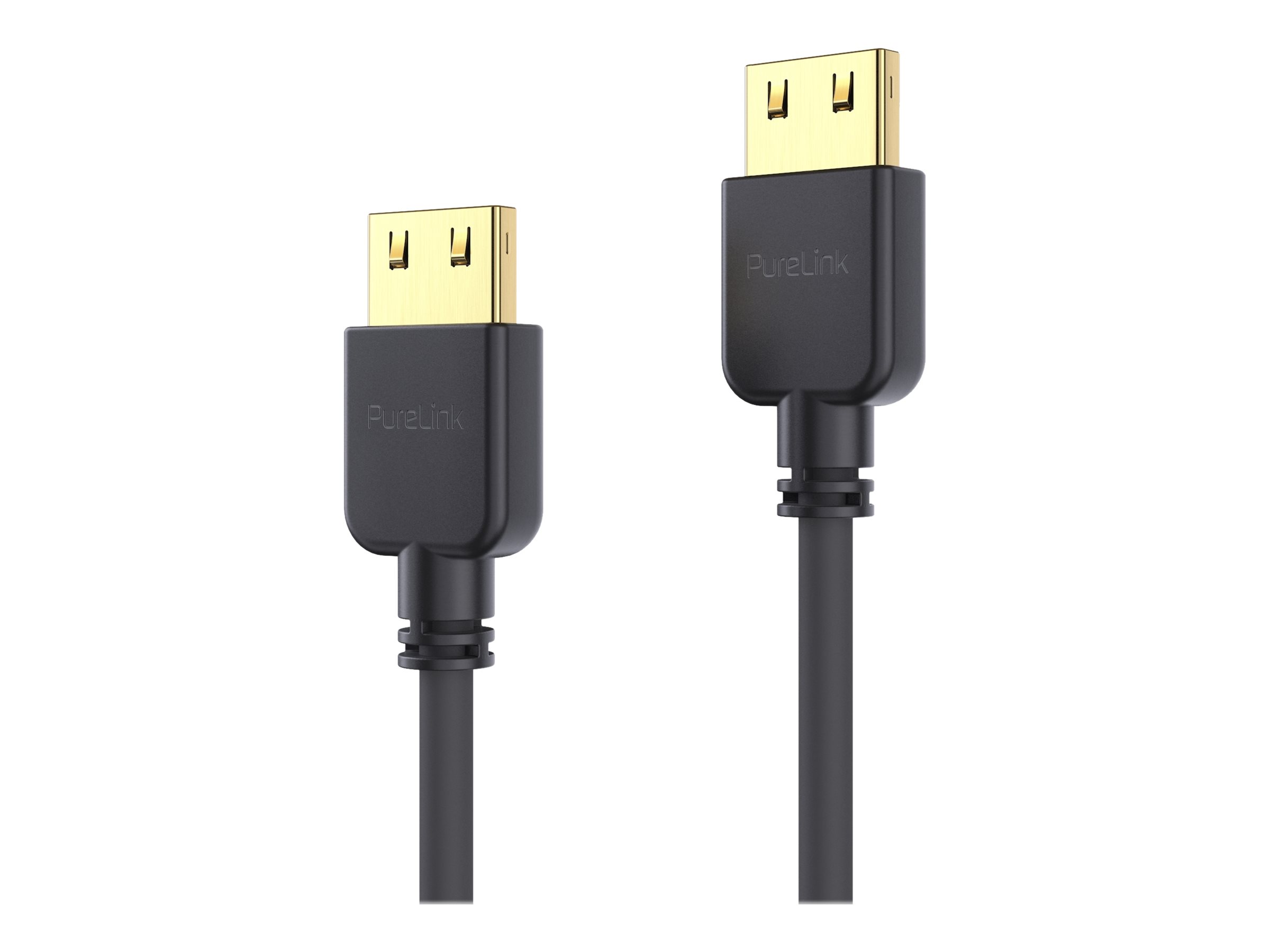 PureLink PureInstall Series - Highspeed - HDMI-Kabelmit Ethernet - HDMI männlich zu HDMI männlich - 1.5 m - abgeschirmt - Schwarz - halogenfrei - 4K Unterstützung