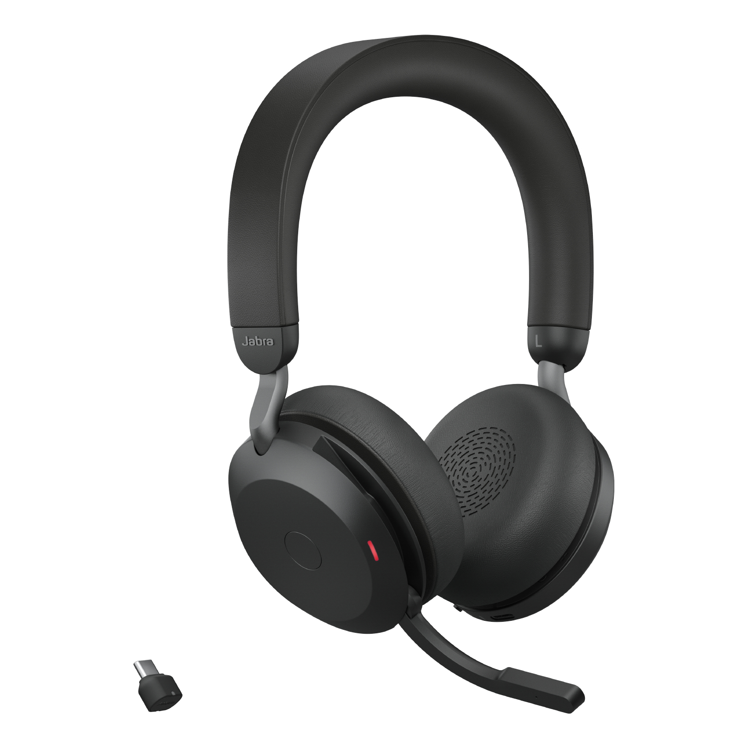 Jabra Evolve2 75 - Headset - On-Ear - Bluetoothkabellos - aktive Rauschunterdrückung - USB-C - Geräuschisolierung - Schwarz - Optimiert für UC