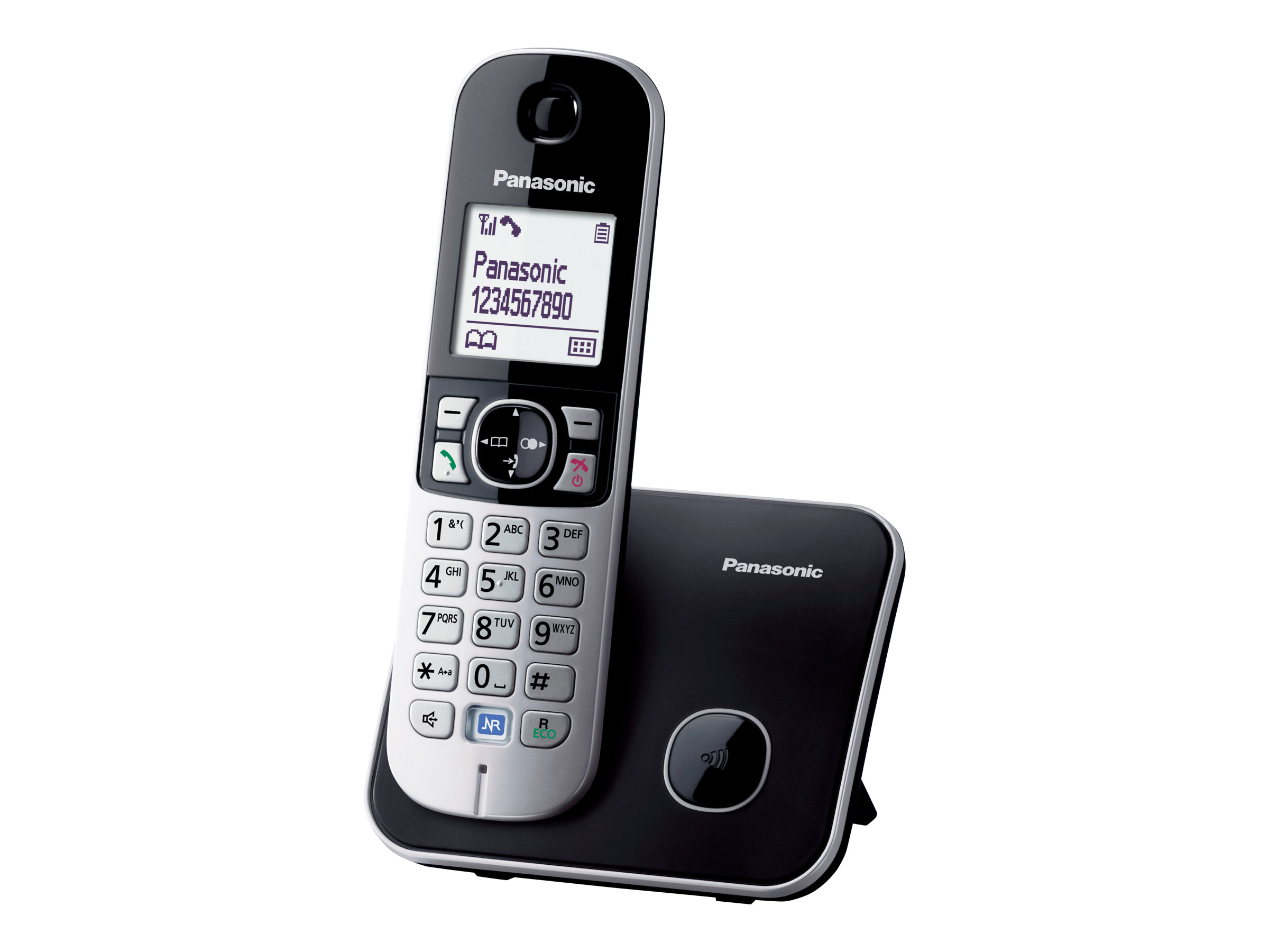 Panasonic KX-TG6811 - Schnurlostelefon mit RufnummernanzeigeDECT - Pearly Silver