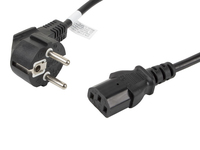 Lanberg Stromkabel - power CEE 7/7 (M) zu powerIEC 60320 C13 - 10 A - 1.8 m - Schwarz