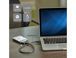 StarTech.com USB 3.0 auf 2,5" (6,4cm) SATA III Adapter Kabel mit UASP - USB 3.0 zu SATA SSD/HDD Konverter / Adapterkabel - Speicher-Controller - 2.5" (6.4 cm)SATA 6Gb/s - USB 3.0