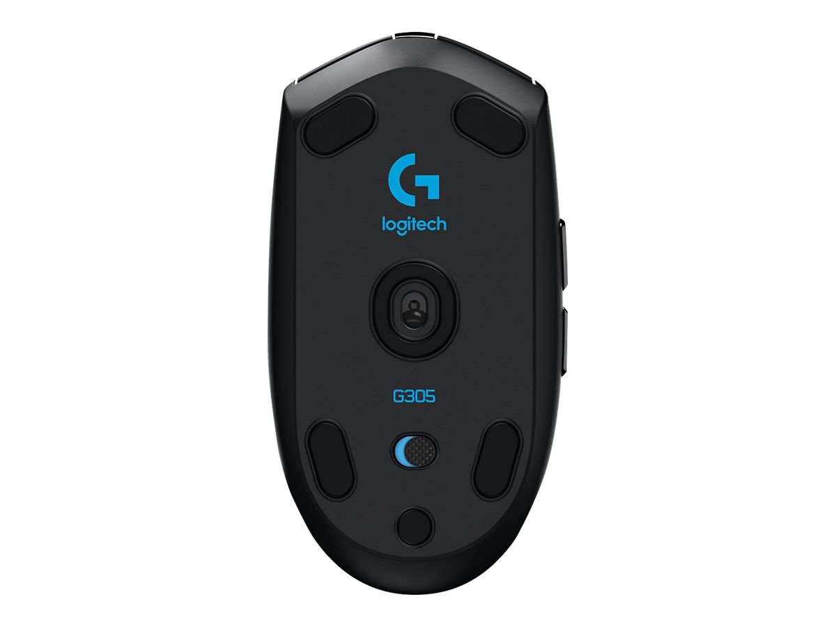 Logitech G G305 - Maus - optisch - 6 Tasten - kabellos - 2.4 GHz - kabelloser Empfänger (USB)Schwarz
