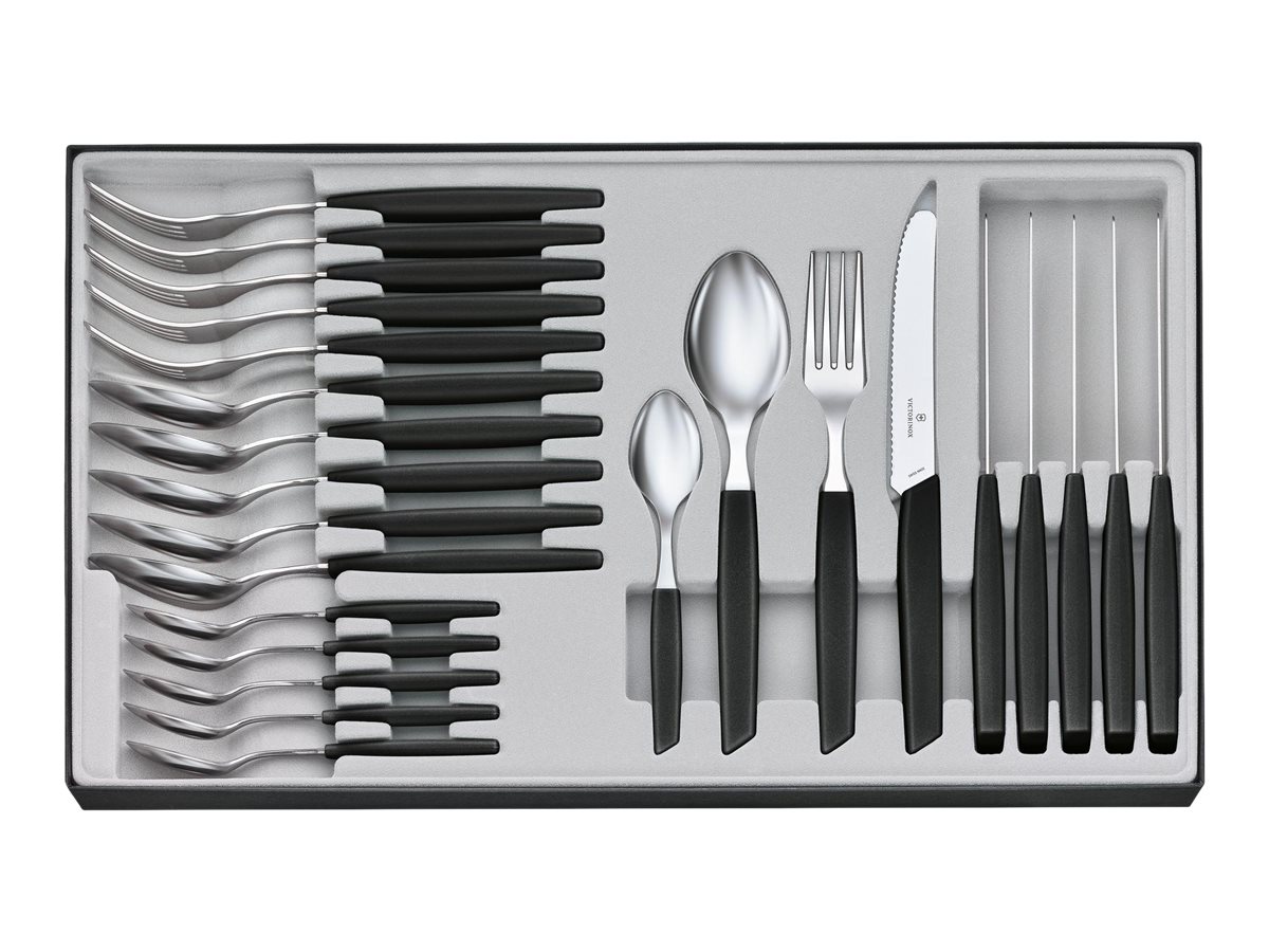 Victorinox Swiss Modern - Besteck - 24 Stck.Schwarz