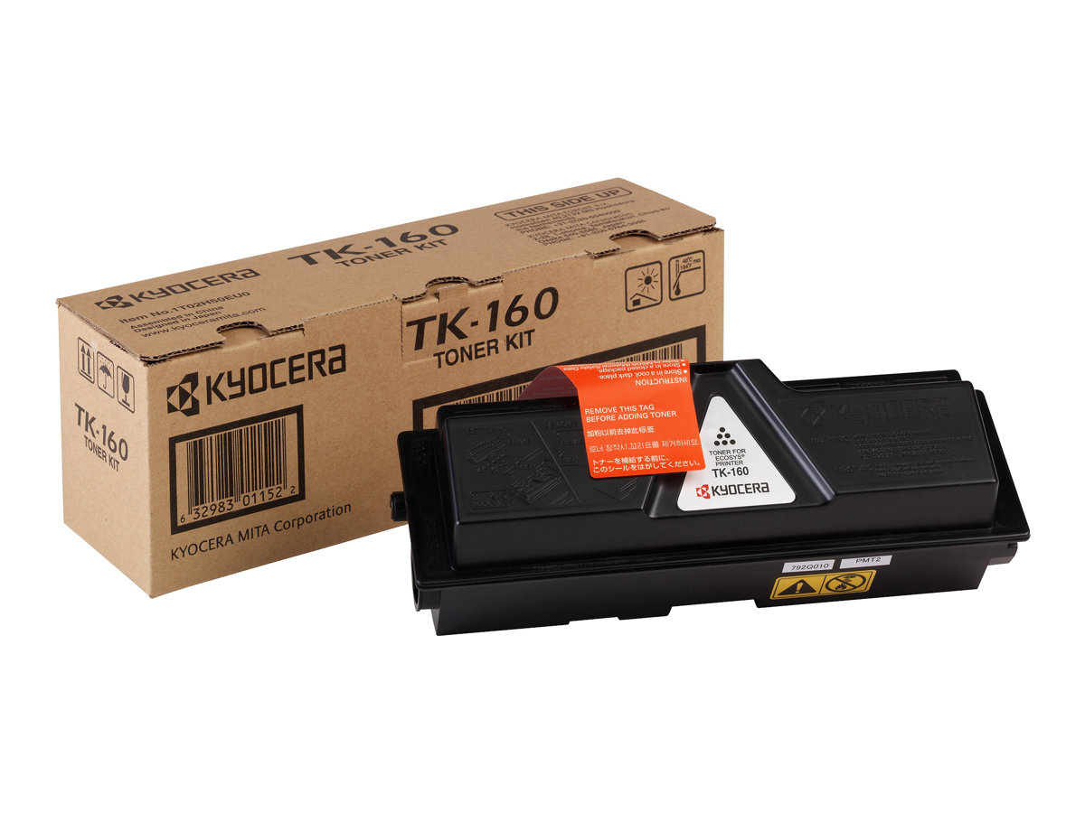 Kyocera TK 160 - Schwarz - original - Tonerpatronefür ECOSYS P2035d - P2035d/KL3 - P2035dn - P2035dn/KL3; FS-1120D - 1120D/KL3 - 1120DN - 1120DN/KL3