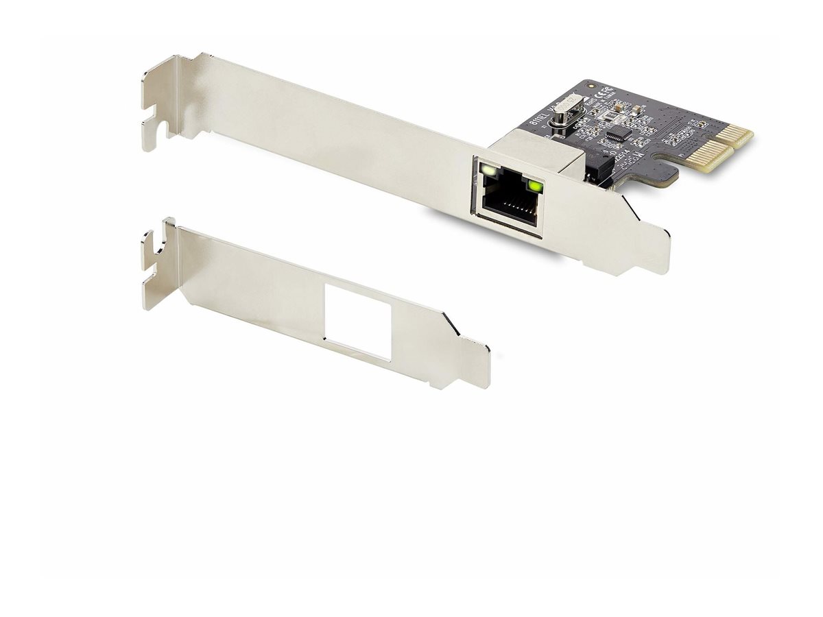 StarTech.com Startech 1-Port Gigabit PCIe Network AdapterCard - TAA Compliant - Netzwerkadapter - PCI Express x1 Low-Profile - Gigabit Ethernet x 1 - Schwarz - TAA-konform