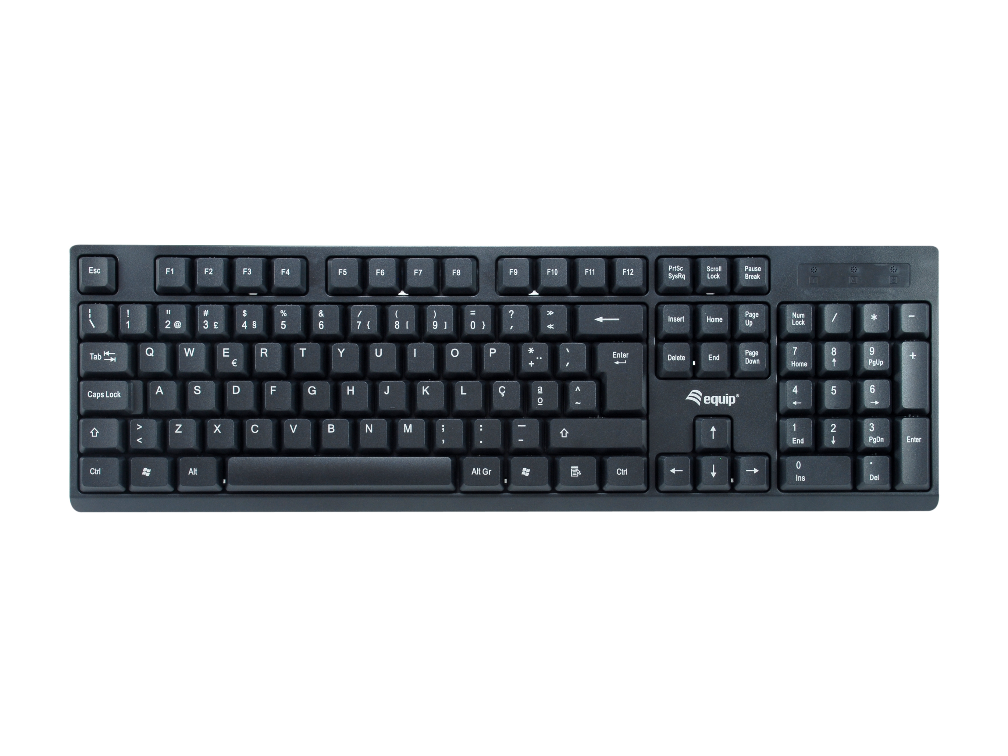 Equip Tastatur-und-Maus-Set - kabellos - 2.4GHz - QWERTY - Portugiesisch - Schwarz