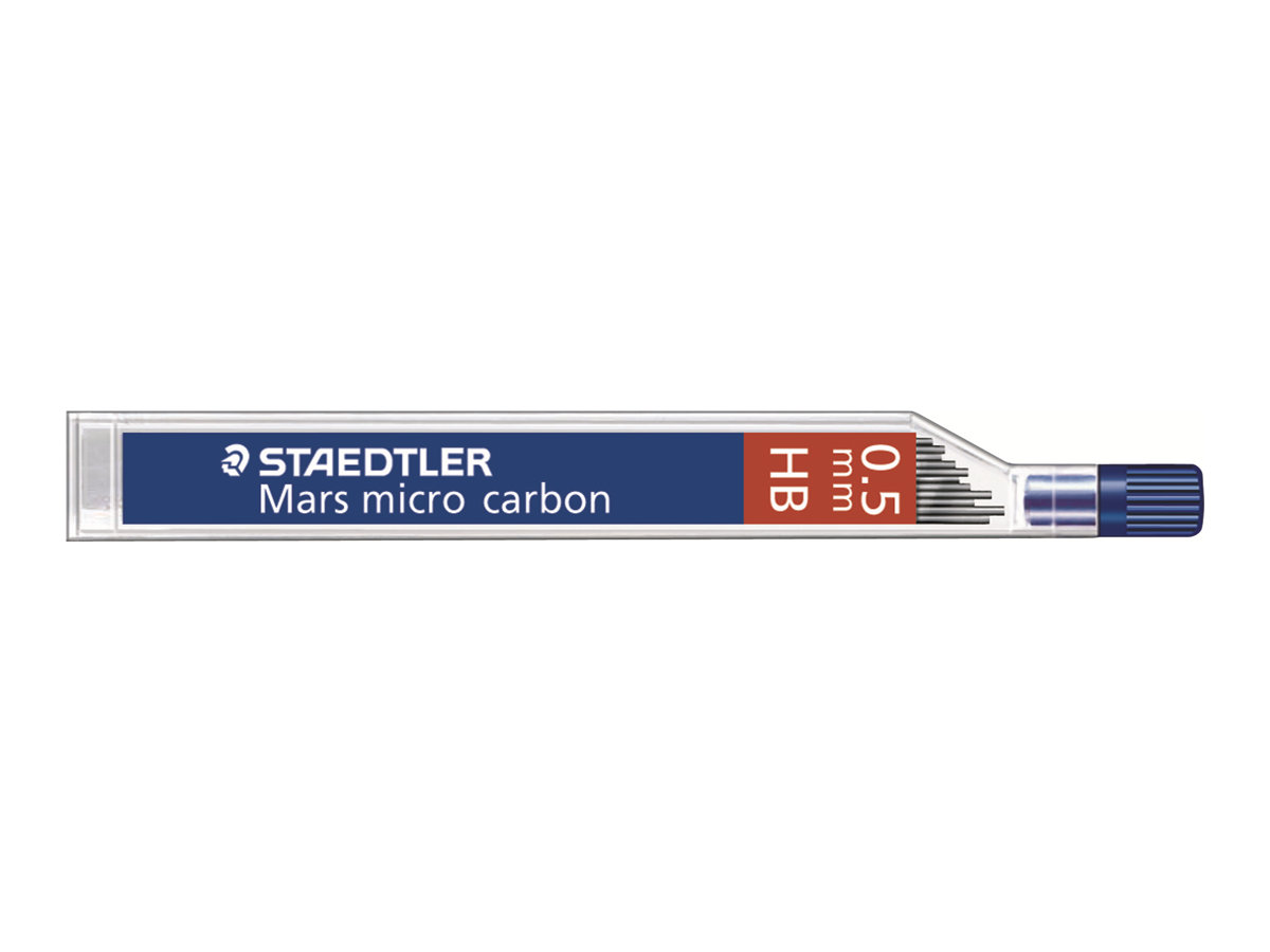 STAEDTLER Mars micro carbon - Bleistiftmine - HB - 0.5 mm (Packung mit 12)für graphite 760 - 762 - 779