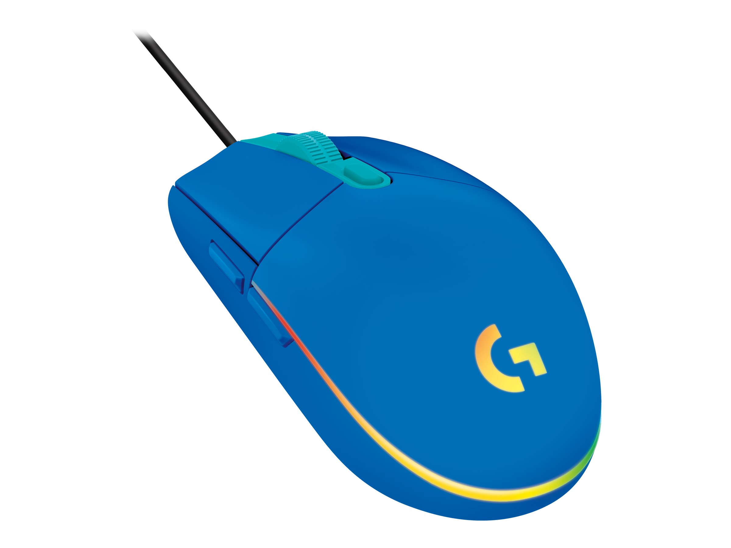 Logitech Gaming Mouse G203 LIGHTSYNC - Mausoptisch - 6 Tasten - kabelgebunden - USB - Blau