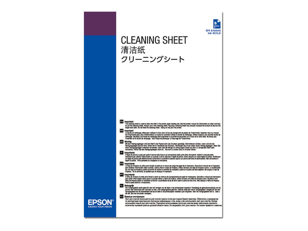 Epson Cleaning Sheets - Reinigungsblätter - fürSureColor SC-P10000 - SC-P20000 - SC-P20000SE - SC-P5000 - SC-P8000 - SC-P9000 - SC-P9000V