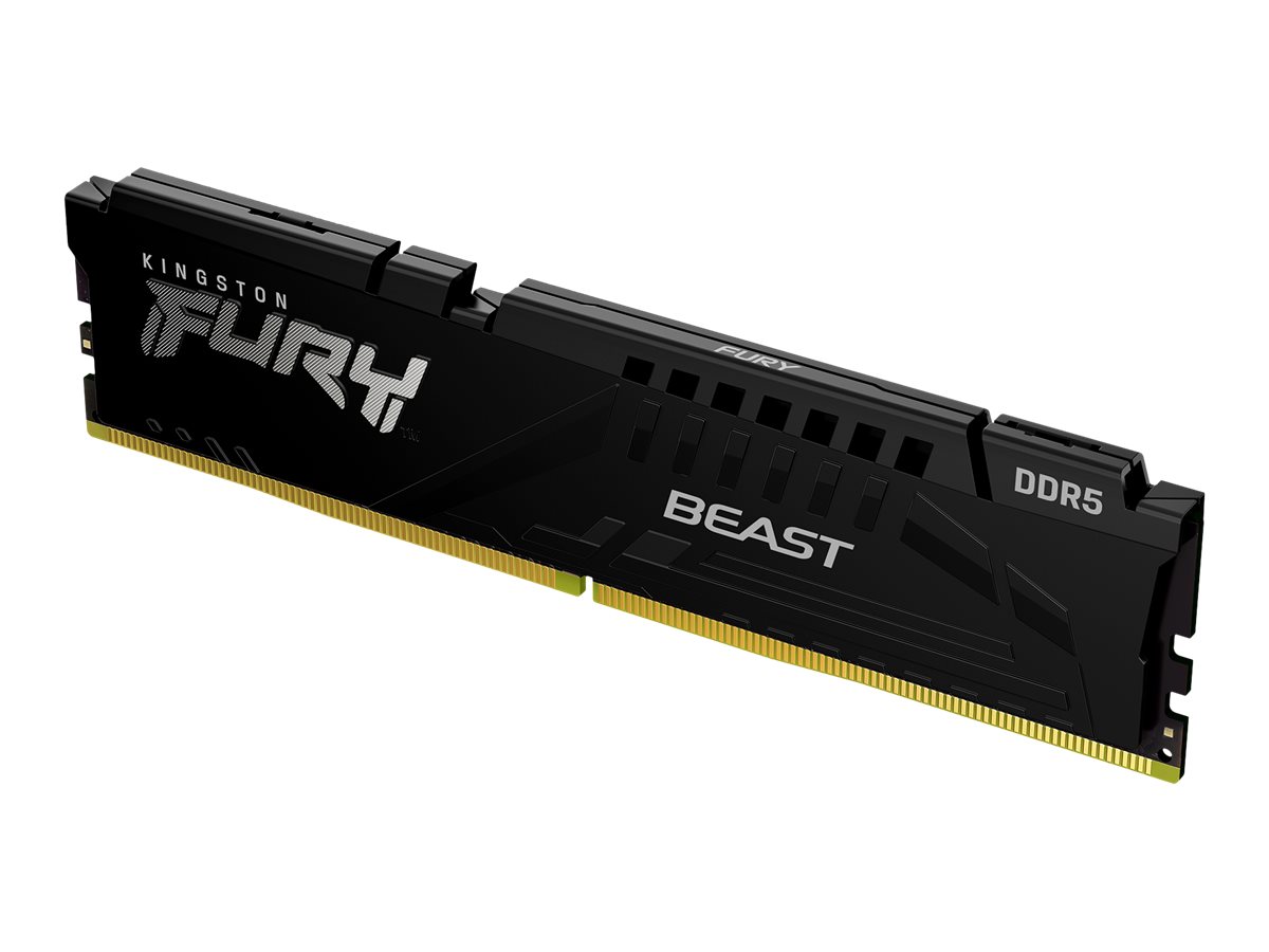 Kingston FURY Beast - DDR5 - Modul - 16 GBDIMM 288-PIN - 5600 MT/s / PC5-44800 - CL40 - 1.25 V - ungepuffert - on-die ECC - Schwarz