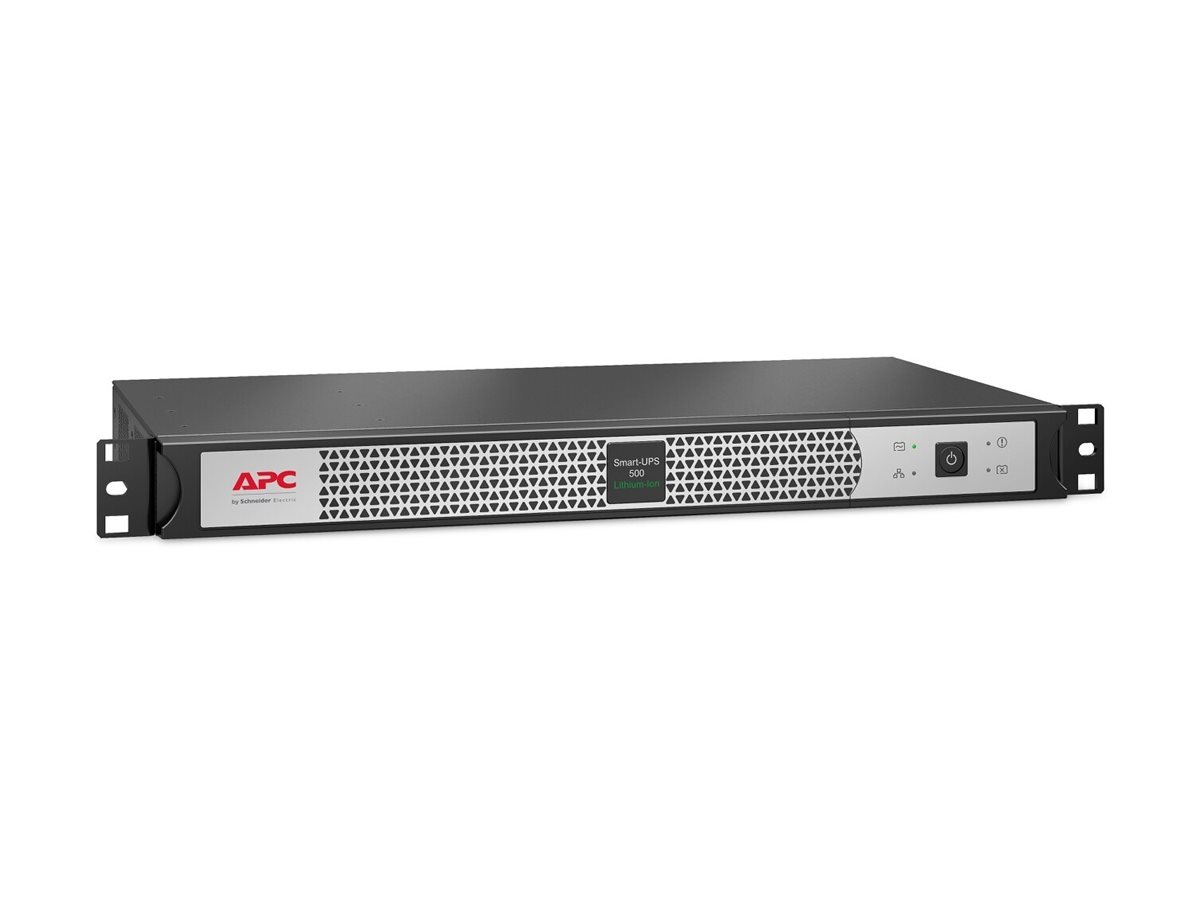 APC Smart-UPS SC SCL500RMI1UNC - USV (Rackeinbaufähig) - Wechselstrom 230 V - 400 Watt - 500 VA - Ethernet 10/100 - USB - Ausgangsanschlüsse: 4 - 1U - Schwarz - Silber - für P/N: AR106V - AR4018SPX432