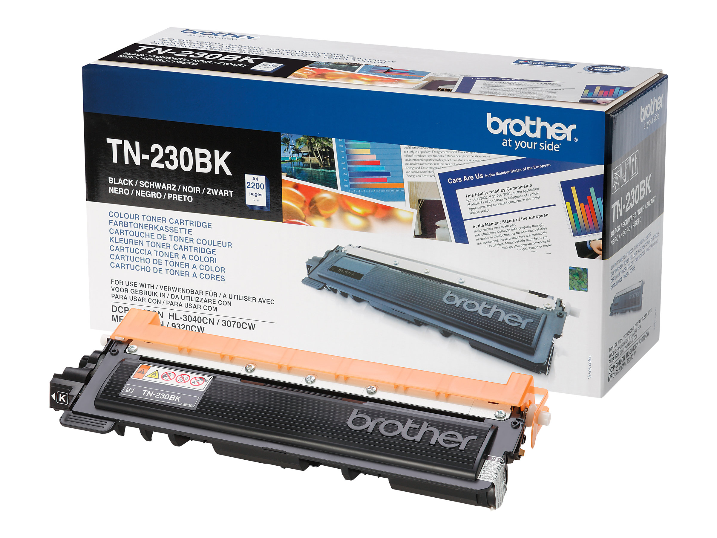 Brother TN230BK - Schwarz - original - Tonerpatronefür Brother DCP-9010CN - HL-3040CN - HL-3040CW - HL-3070CW - MFC-9120CN - MFC-9320CN - MFC-9320CW