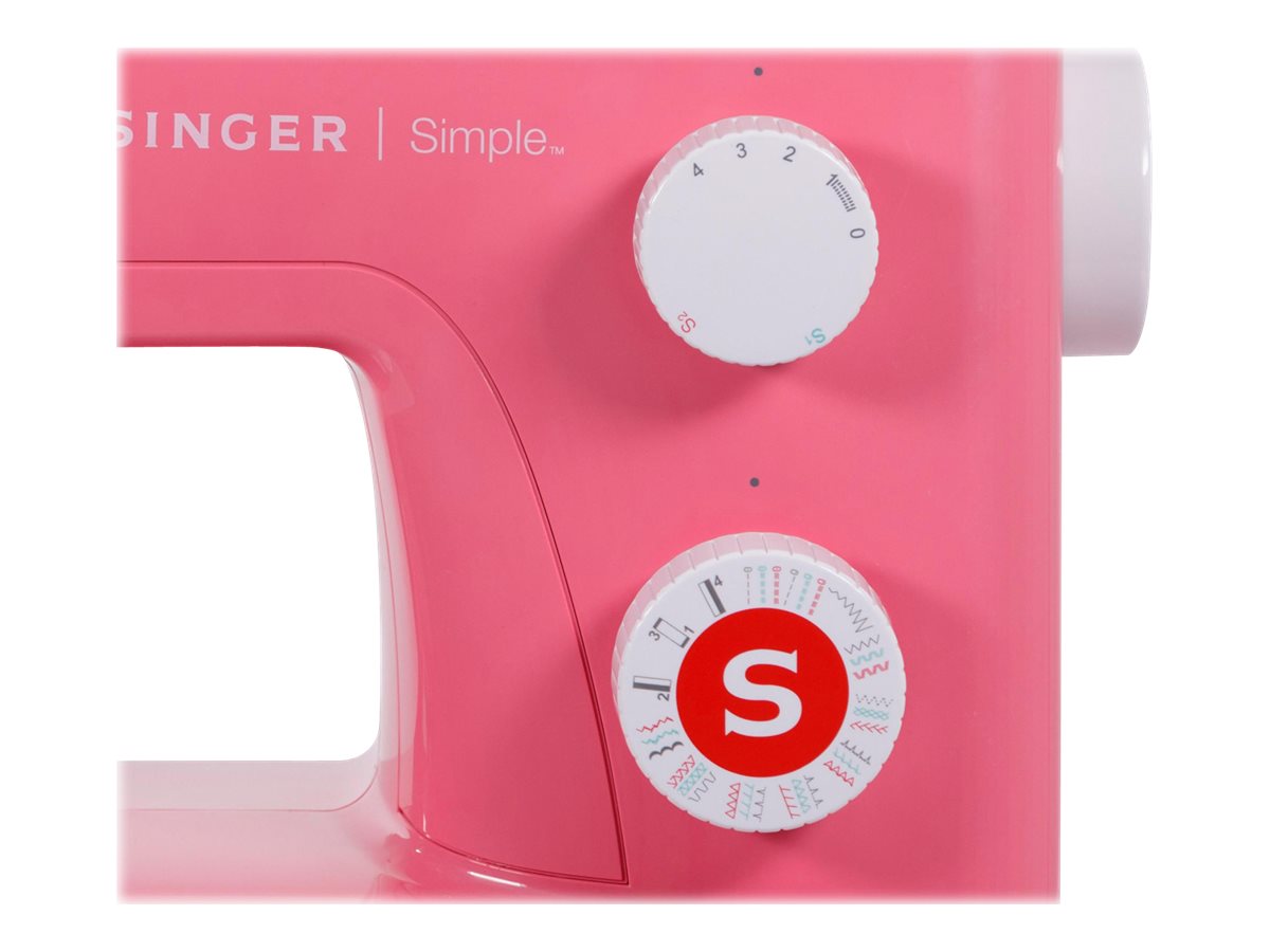 Singer 3223R - Nähmaschine - 23 Stiche - 1 vier-SchrittKnopfloch - Rot