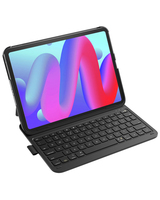 Inateck BK2007, Touchpad, Apple, iPad Air 11 Inch 7th Gen M3 2025 iPad Air 11 Inch 6th Gen 2024 (A2902/A2903/A2904) iPad Air 10.9..., Schwarz, Akkustand, Bluetooth, Caps Lock, Ladend, KabellosBluetoot