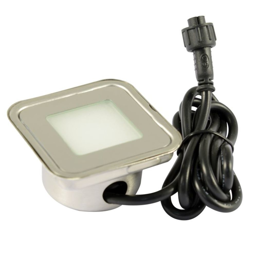 Synergy 21 S21-LED-L00033, Bodenbeleuchtung für den Außenbereich, Silber, Edelstahl, IP67, 8 Glühbirne(n), LEDBodeneinbaustrahler ARGOS quadratisch in-G IP67 ww