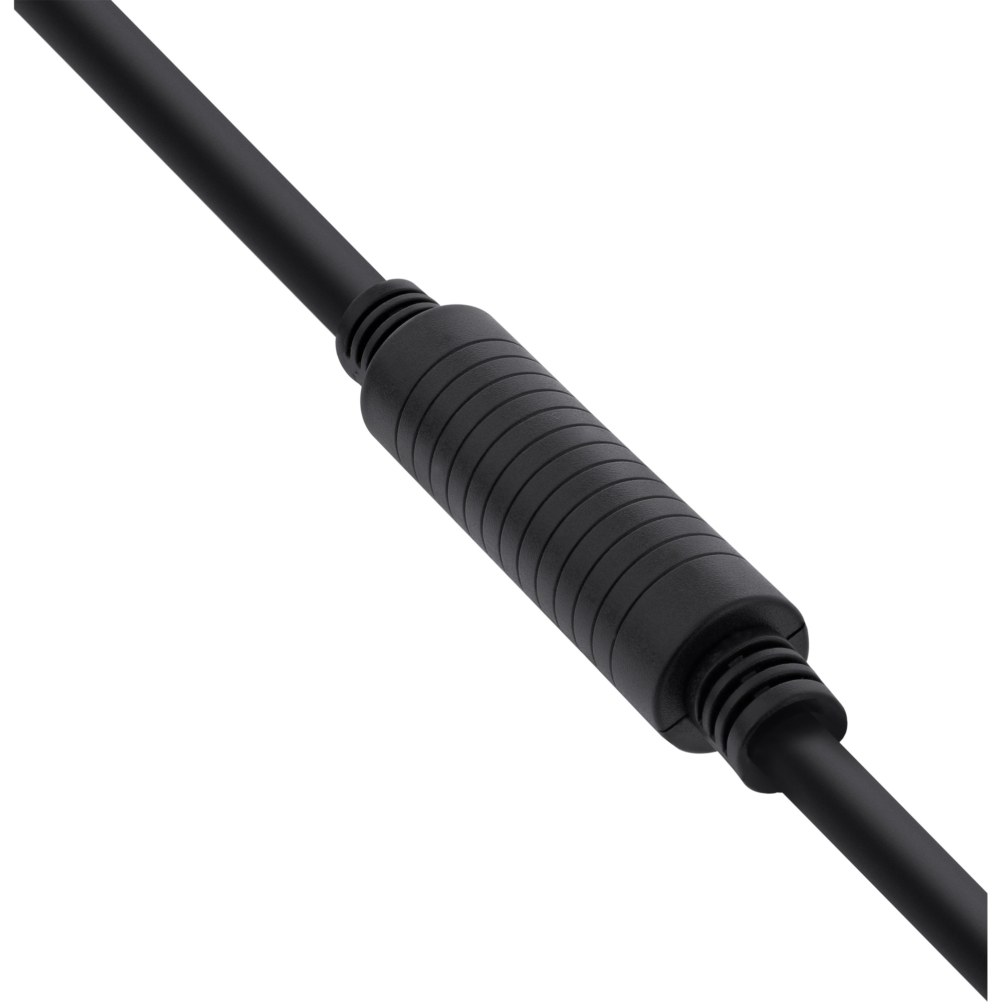 InLine HDMI Aktiv-Kabel - HDMI-High Speed mit Ethernet - 4K2K - ST/ST - 15mHDMI Stecker zu HDMI Stecker - 15 m - Dreifachisolierung - Schwarz - geformt - 4K Unterstützung - aktiv