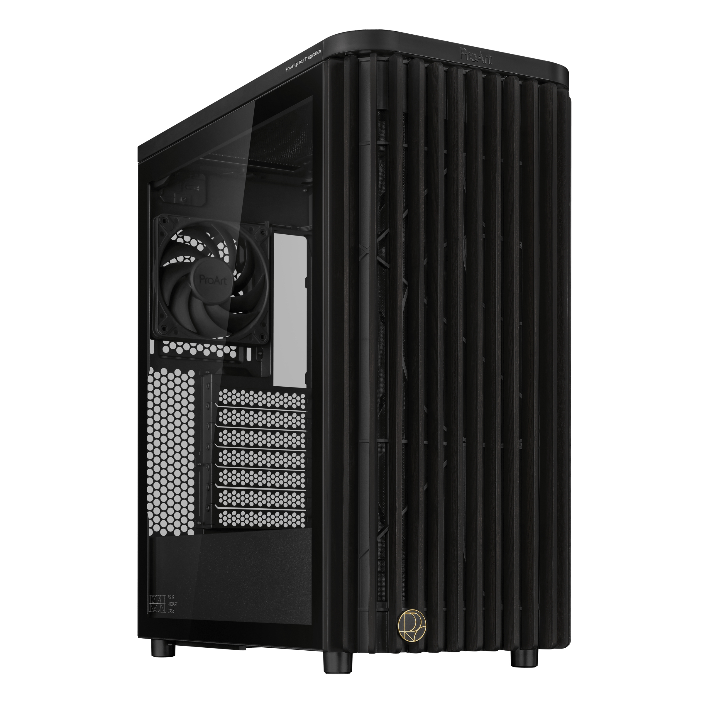 ASUS ProArt PA401 - Wood Edition - Tower - ATX - Seitenteil mit Fenster (gehärtetes Glas)keine Spannungsversorgung (ATX) - USB/Audio
