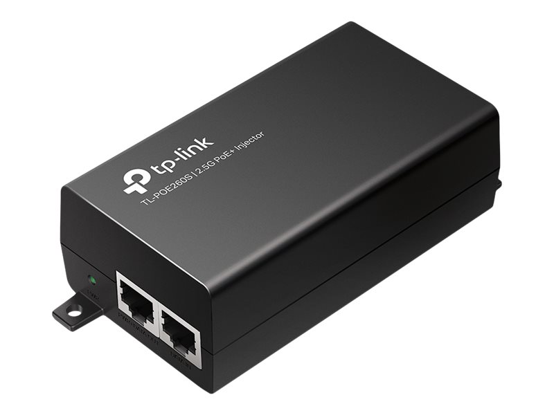 TP-LINK Omada POE260S V3.6 - Power Injector -2,5 Gbps - Wechselstrom 100-240 V - 30 watt - Ausgangsanschlüsse: 1