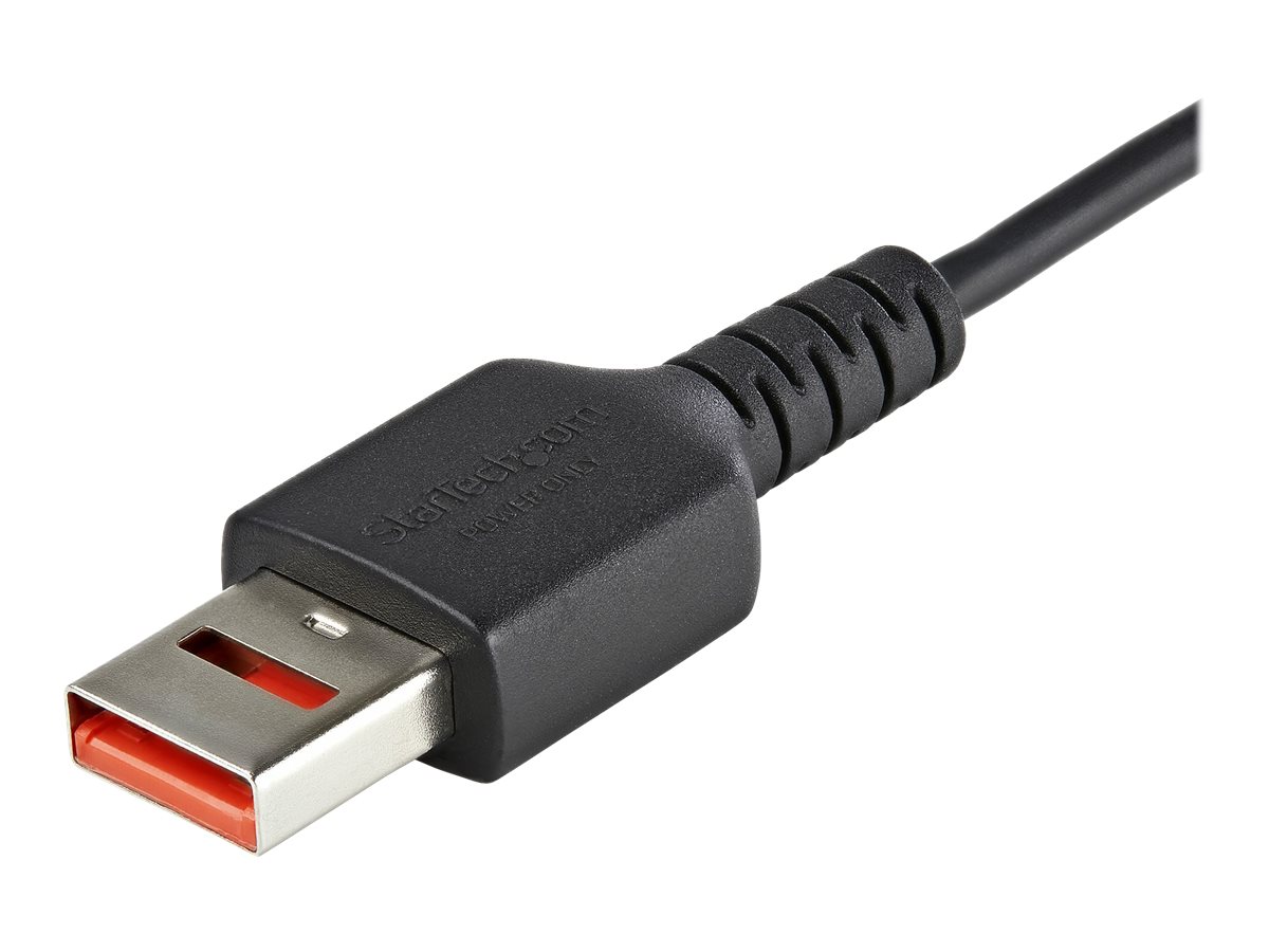 StarTech.com StarTech 3ft (1m) Secure Charging Cable, USB-A to USB-C Data Blocker Charge-Only Cable, No-Data Power-Only Charger Cable for Phone/Tablet, Data Blocking USB Protector Adapter Cable - 5V a
