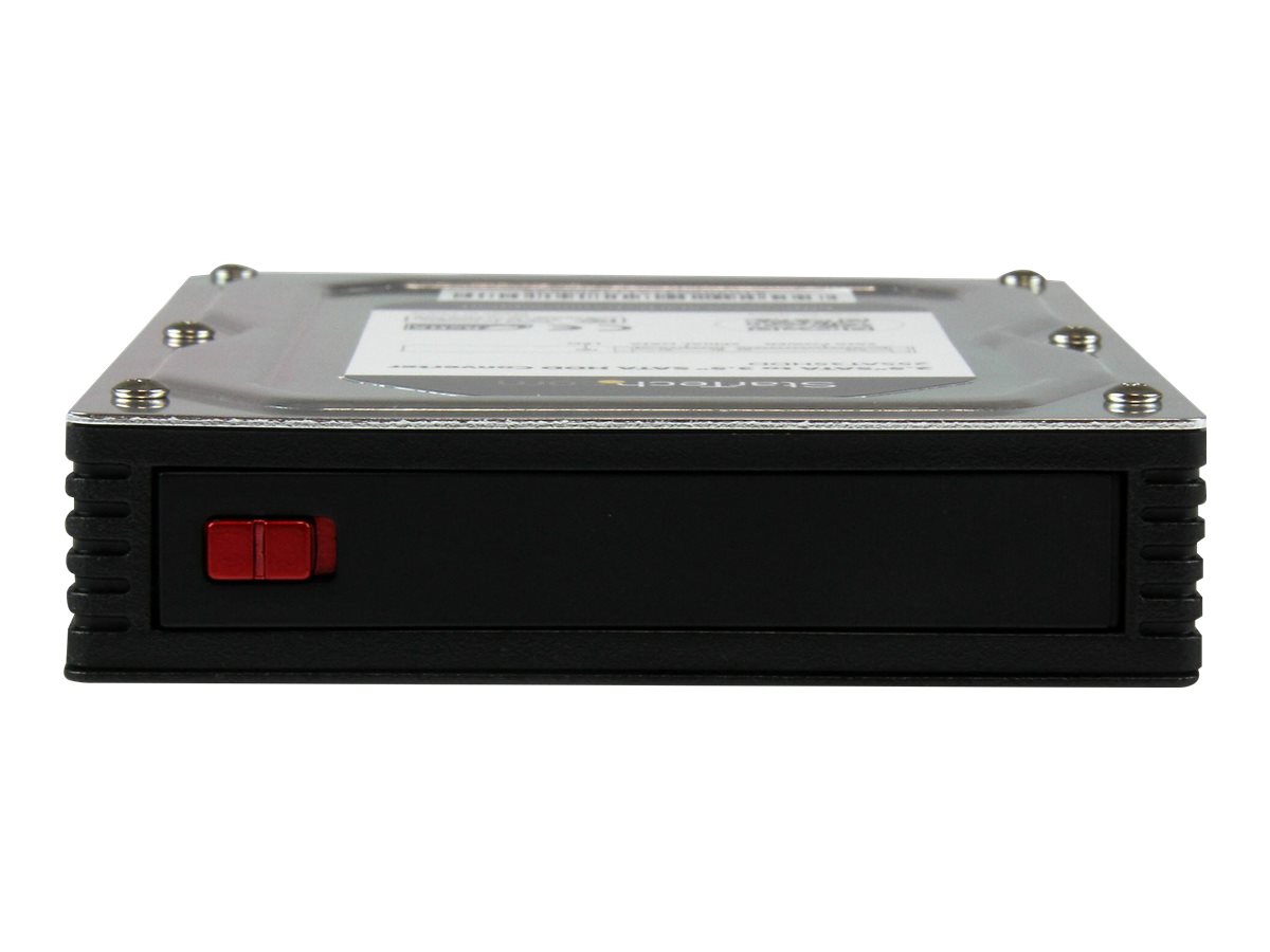 StarTech.com 2,5 auf 3,5 Aluminium SATA Festplattengehäuse für HDD/SSD bis 12,5mm - 6,4cm auf 8,9cm (2,5/3,5 Zoll)Festaplatten Adapter - Speichergehäuse - 2.5" (6.4 cm) - SATA 6Gb/s - SATA 6Gb/s - für