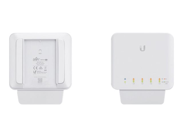 Ubiquiti UniFi Switch USW-FLEX - Switch - managed - 4 x 10/100/1000 (PoE)+ 1 x 10/100/1000 (PoE) - wandmontierbar - Stangenmontage - PoE (46 W)
