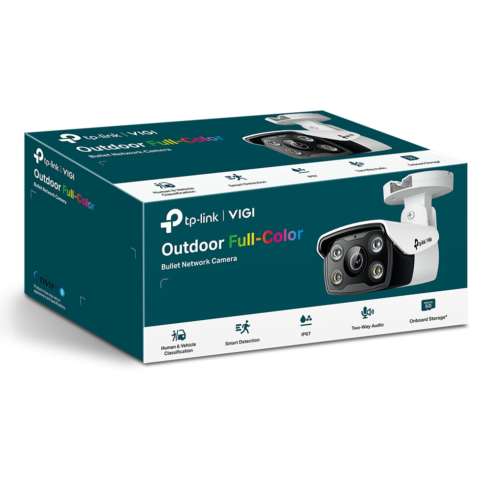 TP-LINK VIGI C340 V1 - Netzwerk-Überwachungskamera - Kugel - Außenbereich - wetterfest - Farbe (Tag&Nacht)2560 x 1440 - M12-Anschluss - feste Brennweite - Audio - LAN 10/100 - H.264 - H.265 - H.265+ -