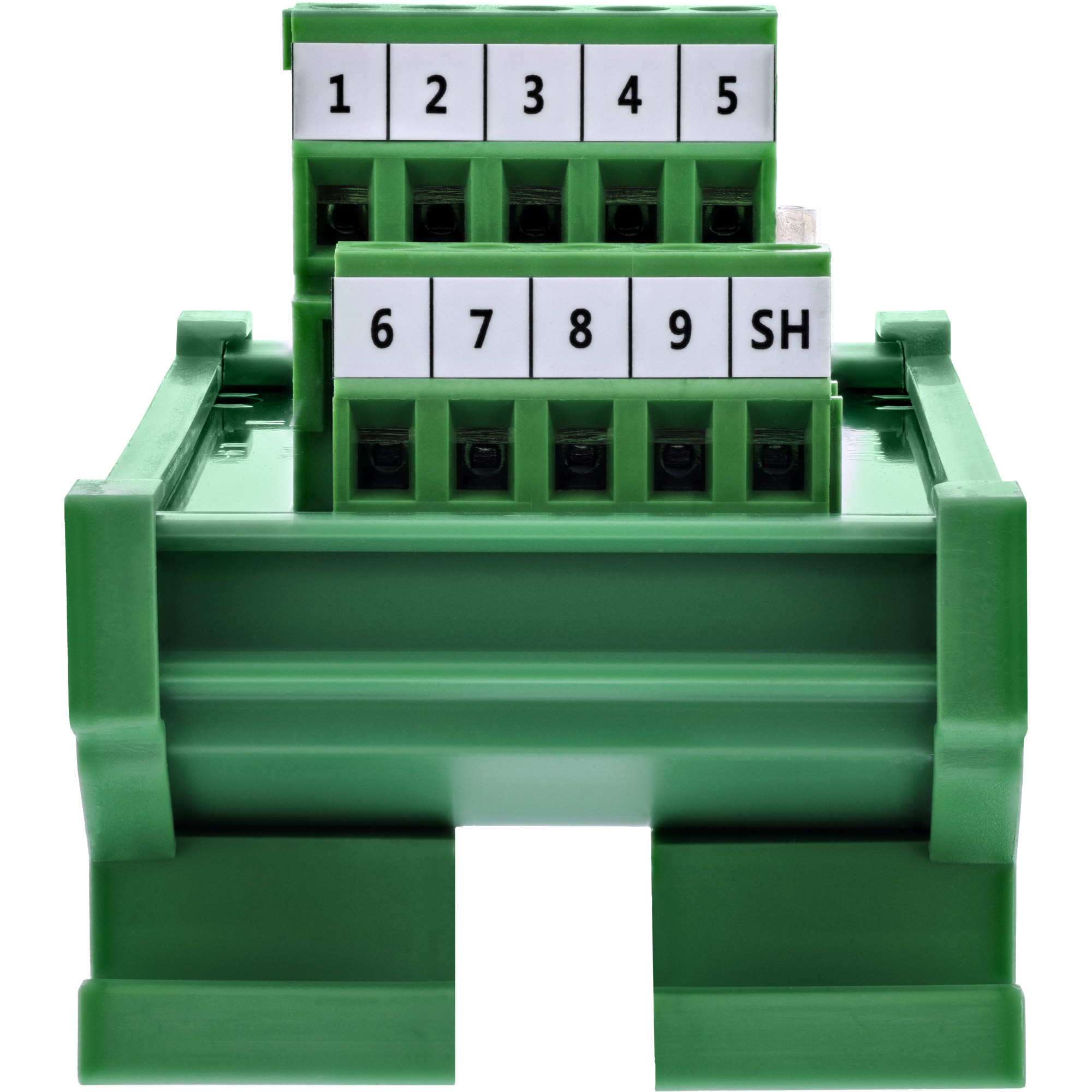 InLine D-Sub 9 Terminalblock - Buchse/Stecker - Schraubklemme - HutschieneD-Sub 9 Terminalblock - Buchse/Stecker - Schraubklemme - Hutschiene