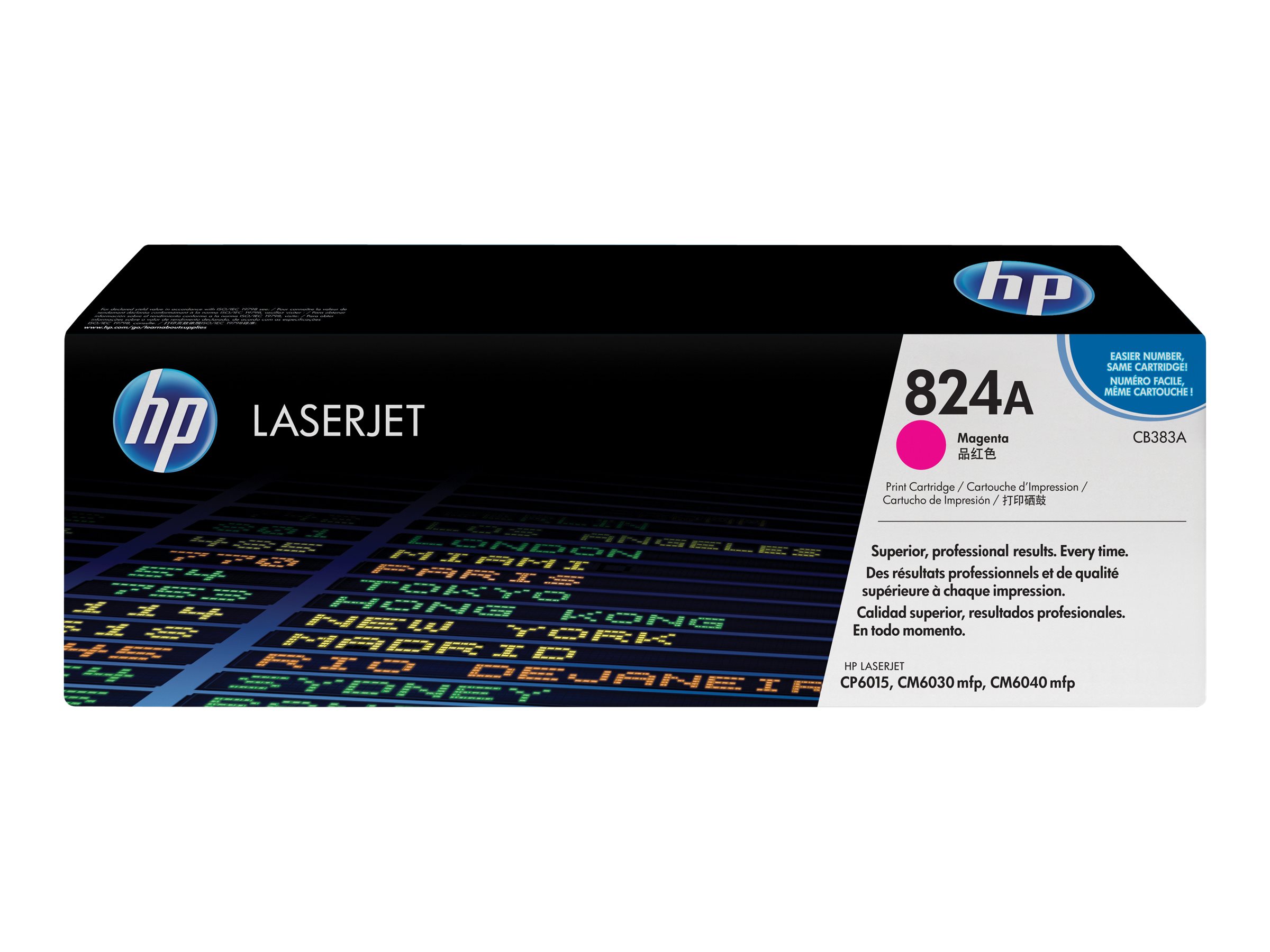 HP 824A - Magenta - original - LaserJet - Tonerpatrone (CB383A)für Color LaserJet CM6040 - CM6040f - CM6049f - CP6015de - CP6015dn - CP6015n - CP6015x - CP6015xh