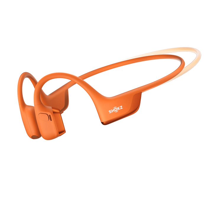 AfterShokz SHOKZ OpenRun Pro 2 Mini - Kopfhörer mit Mikrofonoffenes Ohr - hinter dem Nacken angebracht - Bluetooth - kabellos - orange