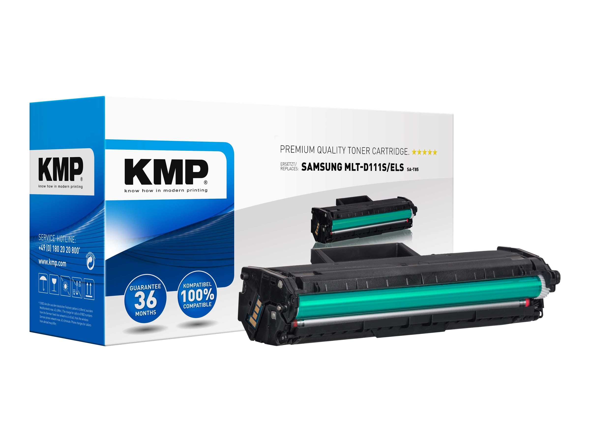 KMP SA-T85 - 50 g - Schwarz - kompatibel - Tonerpatrone (Alternative zu: Samsung MLT-D111S)für Samsung Xpress M2020 - M2022 - M2026 - M2070 - M2078