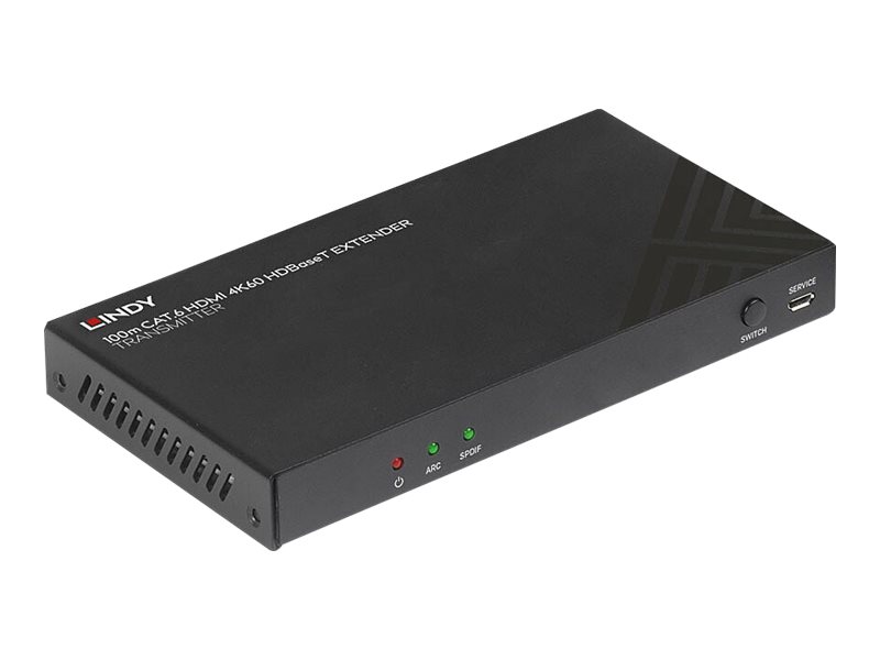 Lindy Video-, Audio-, Infrarot- und serielleErweiterung - Sender - HDMI - HDBaseT - über CAT 6 - bis zu 100 m