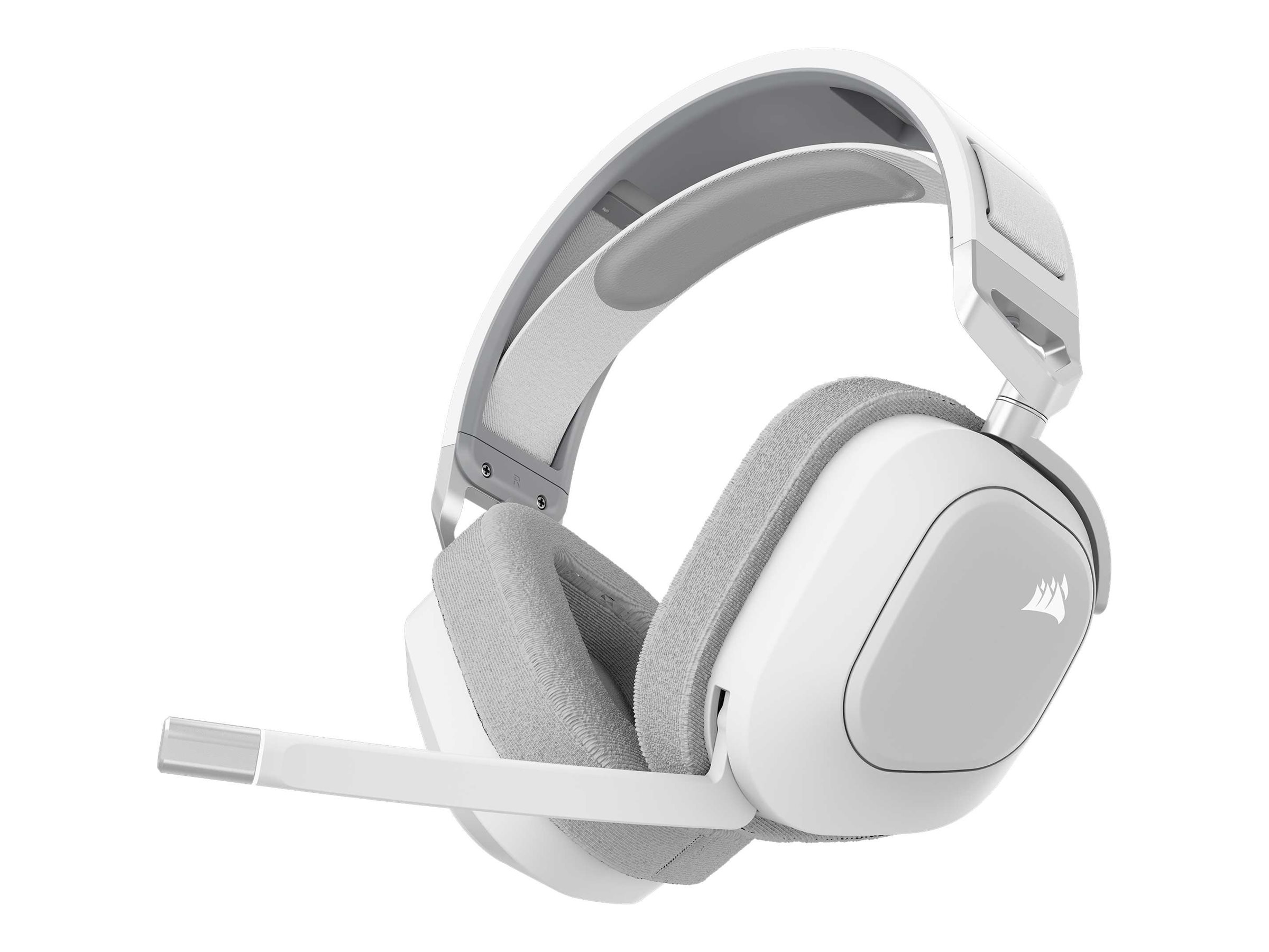 Corsair Gaming HS80 MAX WIRELESS - Headsetohrumschließend - 2,4 GHz - kabellos - USB - weiß