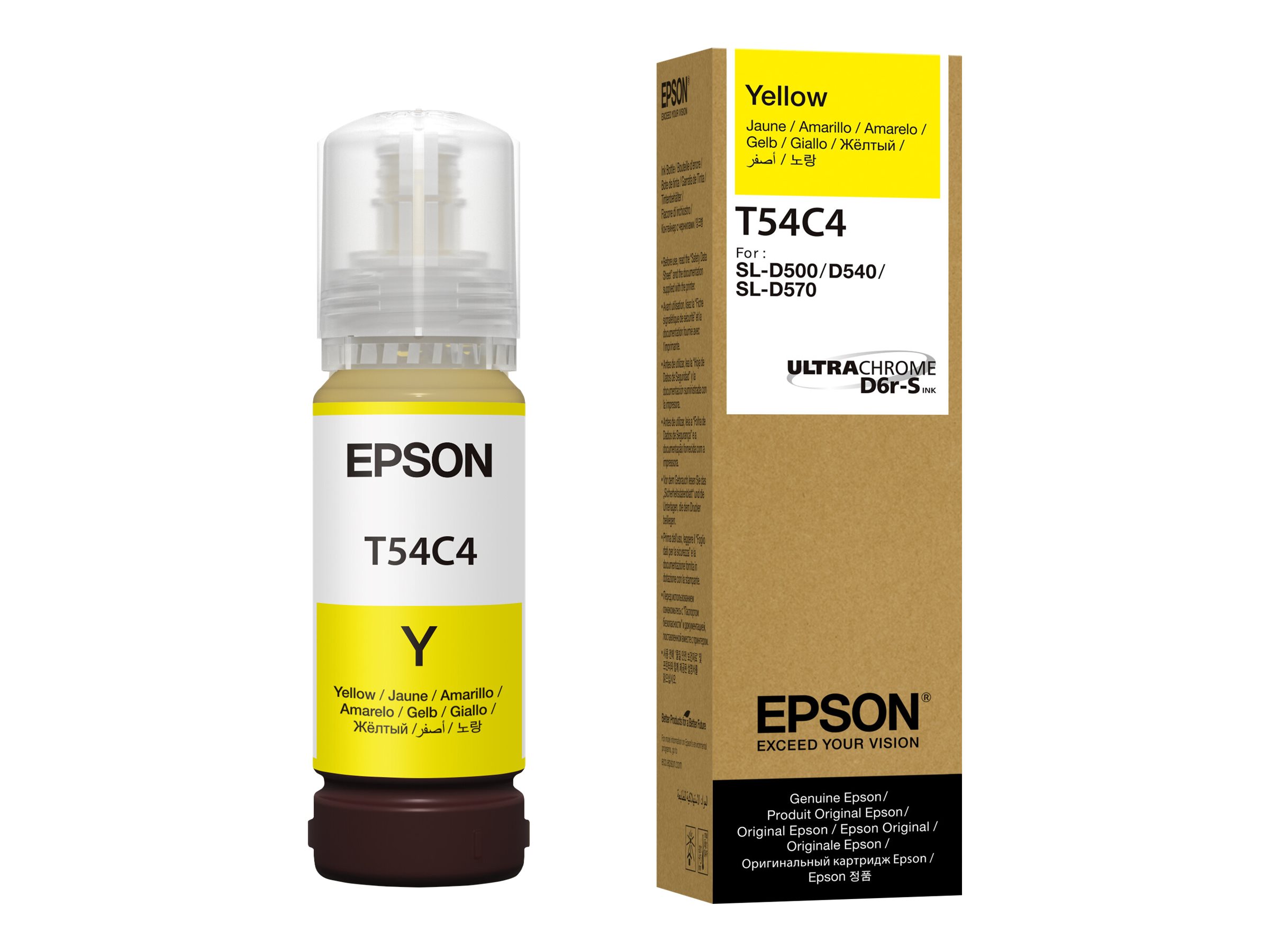 Epson T54C - Gelb - original - Box - Nachfülltintefür SURELAB D570 Professional Minilab - SL-D500