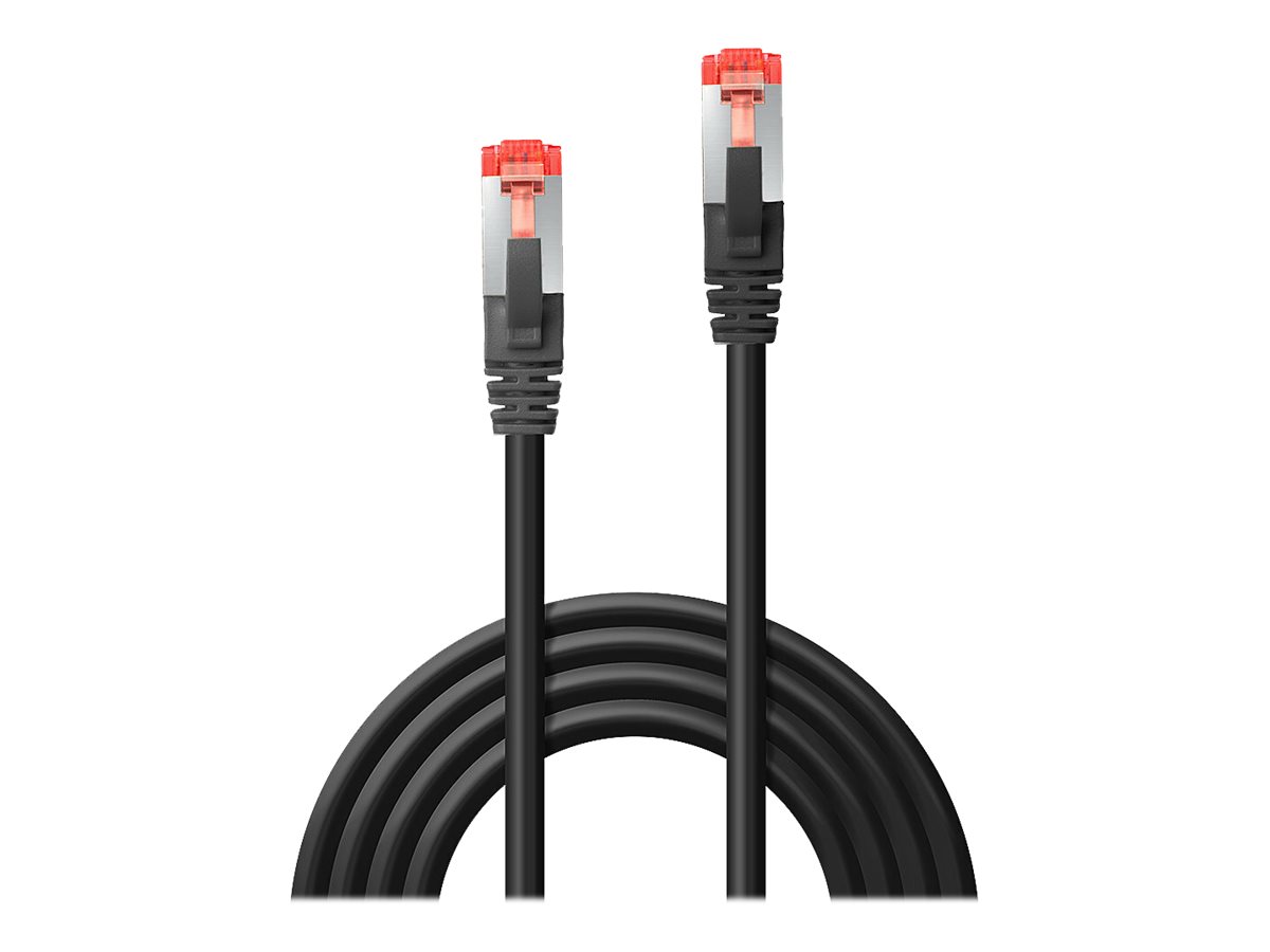 Lindy Patch-Kabel - RJ-45 (M) zu RJ-45 (M)7.5 m - SFTP - PiMF - CAT 6e - geformt - ohne Haken - Schwarz