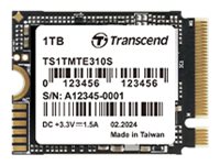 Transcend MTE310S - SSD - 1 TB - intern - M.2 2230 - PCIe 4.0 x4 (NVMe)1 TB - M.2 - PCIe Gen4 x4 - NVMe 1.4 - 3D NAND Flash