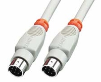 Lindy Anschlusskabel Mac Drucker 8 polig Mini-DIN Stecker/Stecker, 2m - Druckerkabel - Mini-DIN 8-polig (M)zu Mini-DIN 8-polig (M) - 2 m - geformt